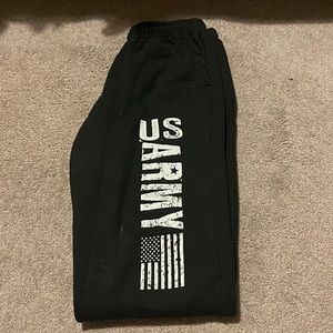 US army black sweatpants